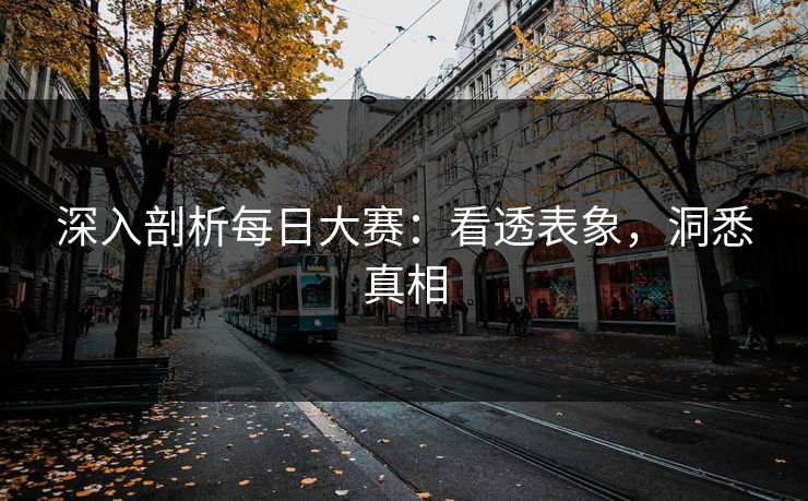 深入剖析每日大赛：看透表象，洞悉真相